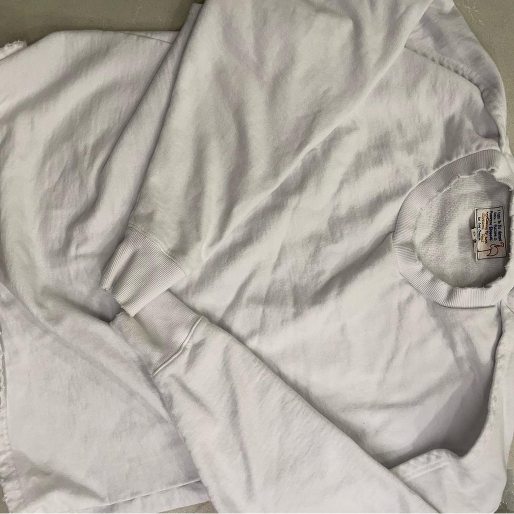 Vintage White Crew Neck Sweater